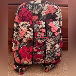Vera Bradley Pink and Brown Backpack